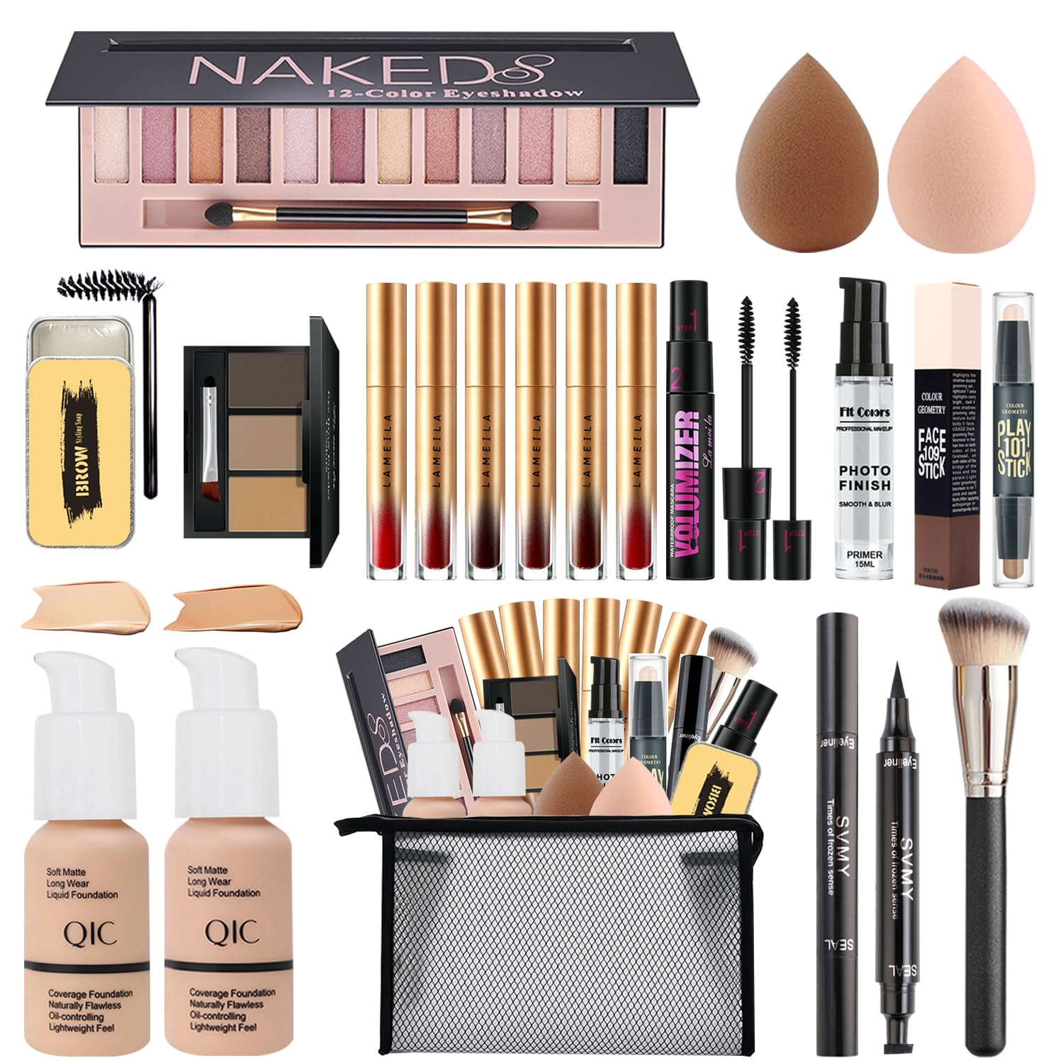 Amazon.com : All in One Makeup Kit for Women Full Kit,Travel Make